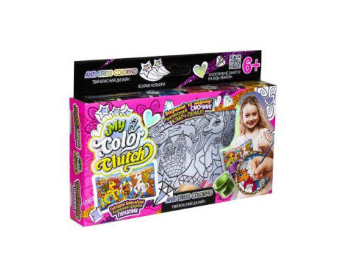 Пенал розмальовка "My color Clutch" Danko Toys CCL-01-01U  Поні