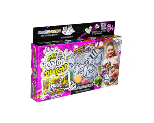 Пенал розмальовка "My color Clutch" Danko Toys CCL-01-01U  Music