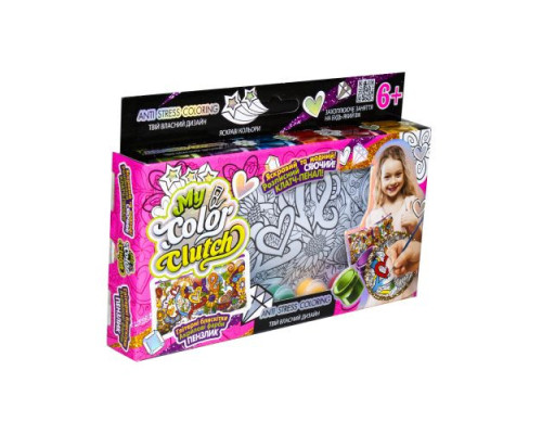 Пенал разрисовка "My color Clutch" Danko Toys  CCL-01-01U Love