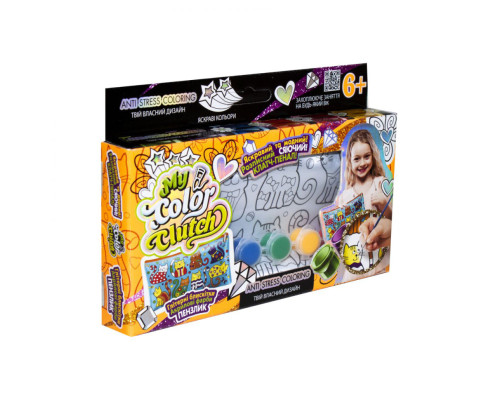Пенал разрисовка "My color Clutch" Danko Toys  CCL-01-01U Коты