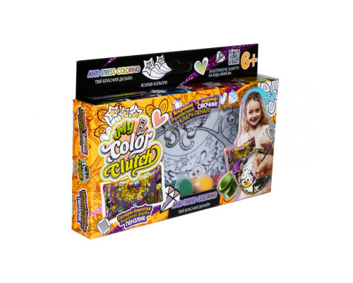 Пенал разрисовка "My color Clutch" Danko Toys  CCL-01-01U Две совы