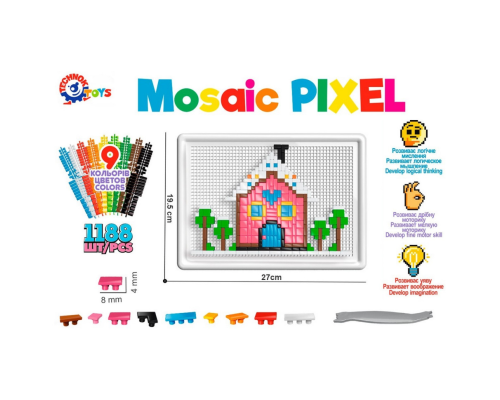 Детская мозаика ТехноК 7020TXK, 1188 деталей