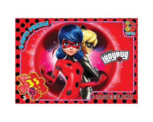Дитячий пазл "Леді Баг" LB1021 постер 35 елементів