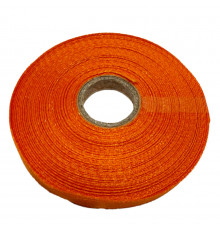 Атласна стрічка для рукоділля АБ-105, 0,6 см x 23 м, помаранчева
