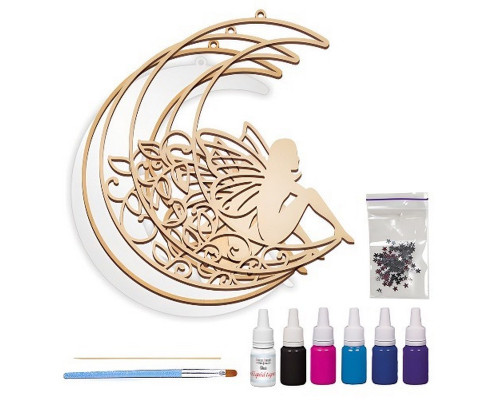 Набор для витражной живописи по номерам "Красивая сказка" FDSGK-12