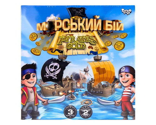 Настольная игра "Морской бой. Pirates Gold" Danko Toys G-MB-03U Укр