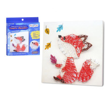 Набір для творчості "Лисичка" M5872UA малюнок ниткою за технікою String-Art