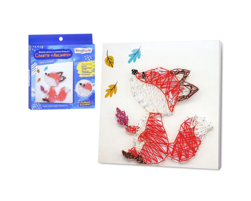 Набір для творчості "Лисичка" M5872UA малюнок ниткою за технікою String-Art