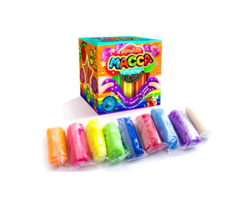 Тісто для ліплення "Master Do" 9 кольорів MMD-01-01…07 з блискітками 7596DT Вид 4