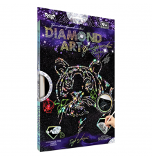 Комплект креативного творчества DAR-01 "DIAMOND ART" Тигр с розой