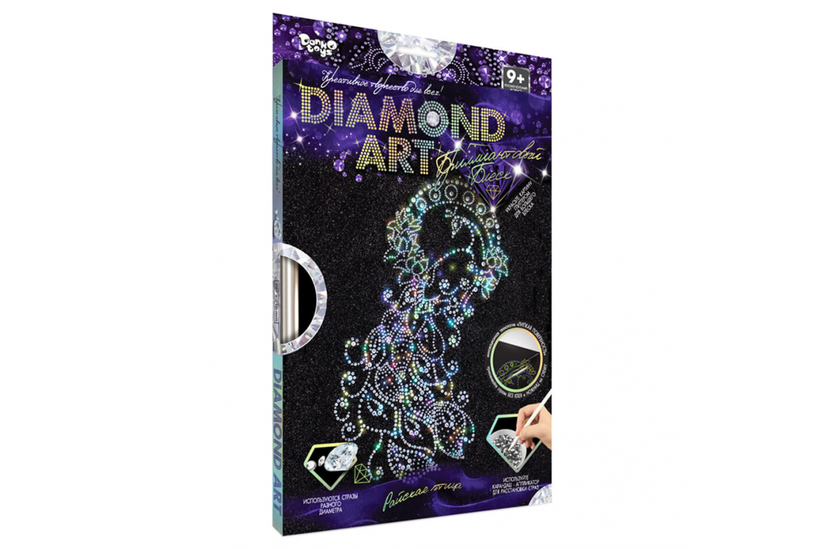 Комплект креативного творчества DAR-01 "DIAMOND ART" Райская птица