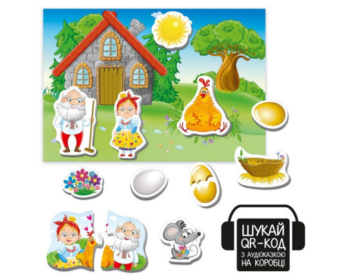 Дитячий розвивальний магнітний театр "Курочка Ряба" VT3206-39 з аудіоказкою Казкові голоси