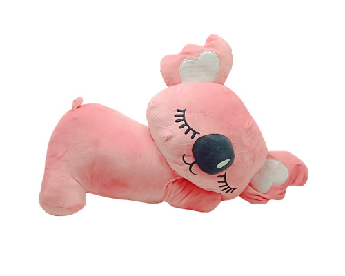 Дитяча м'яка іграшка "Коала" L1129(Pink) іграшка з пледом, розмір 50 см