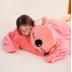 Дитяча м'яка іграшка "Коала" L1129(Pink) іграшка з пледом, розмір 50 см