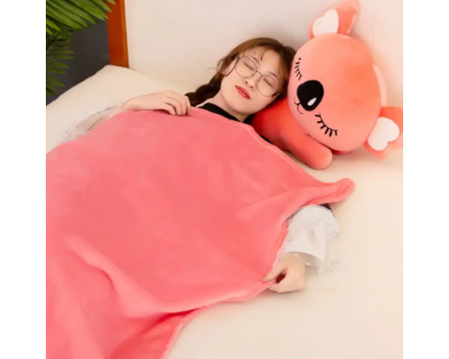 Дитяча м'яка іграшка "Коала" L1129(Pink) іграшка з пледом, розмір 50 см