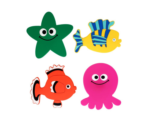 Набір міні-килимків для ванної Морські тварини MGZ-0910 з присоскою