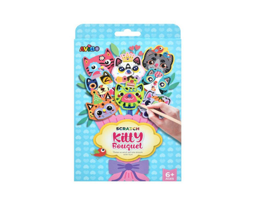 Дитячий набір для творчості "Скретч-арт букет" A1102-3(Blue)