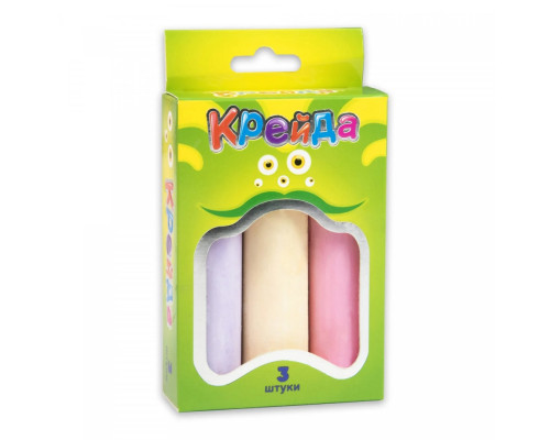 Дитячий набір Крейда Велика кругла Strateg 50100 різнокольорова 3 шт