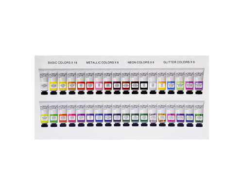 Набор акриловых красок "Art ranger" 32KRFEA3622-2, 36 цветов, по 22 мл