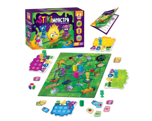Настольная игра "Стикимонстры" Vladi Toys VT8055-35 (укр)