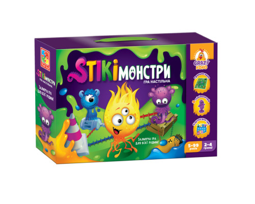 Настольная игра "Стикимонстры" Vladi Toys VT8055-35 (укр)