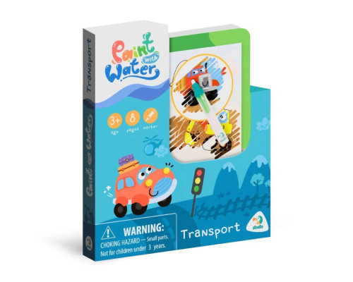 Набір водних розмальовок "Транспорт" 300309 з маркером для води