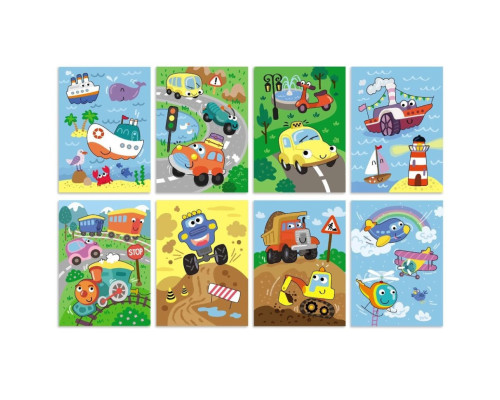 Набір водних розмальовок "Транспорт" 300309 з маркером для води