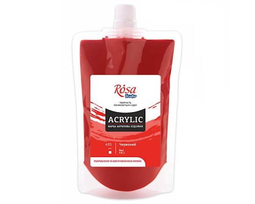 Фарба акрилова Червона 323200405 (код 405), 200 мл