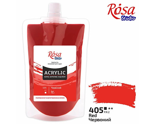 Фарба акрилова Червона 323200405 (код 405), 200 мл