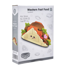 Конструктор дитячий "Western fast food: Sandwich" 1024A-3, пластик, 91 деталь