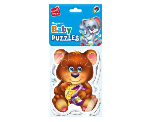 Детские магнитные пазлы "Лесные обитатели" VT3208-17, 9 элементов