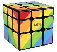 Головоломка Кубик Рубика Радужный 3х3 Черный Smart Cube SC361