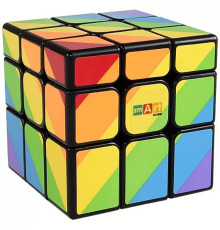 Головоломка Кубик Рубіка Райдужний 3х3 Чорний Smart Cube SC361