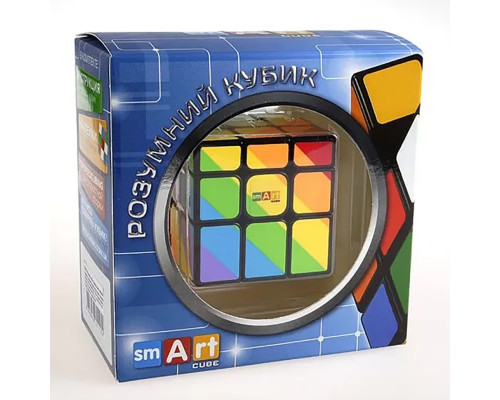 Головоломка Кубик Рубіка Райдужний 3х3 Чорний Smart Cube SC361