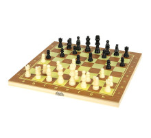 Настольная игра "Шахматы, шашки и нарды 3 в 1" 624А с доской 40х40 см