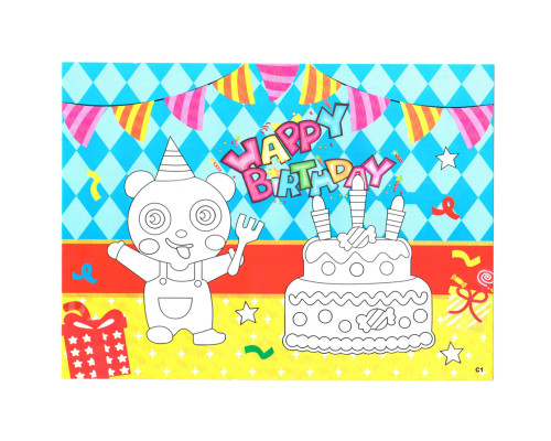 Дитячий набір для творчості "Happy Birthday" MK 5935-20 на клейовій основі