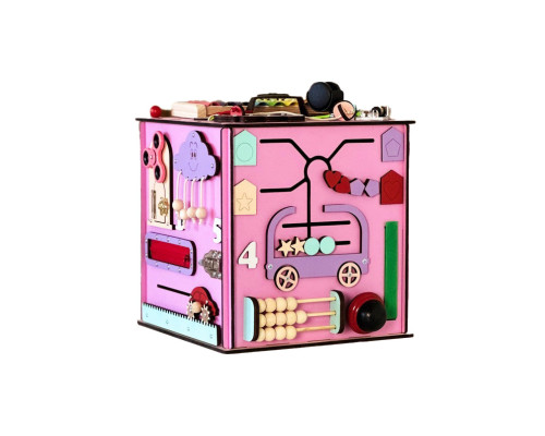 Розвиваюча іграшка Бізікуб TG145644630, 30х30х30 см Рожевий