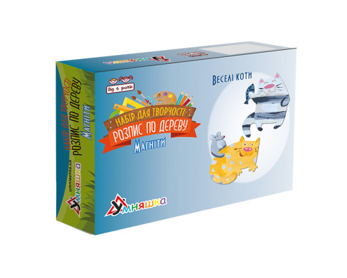 Набор детского творчества Роспись по дереву «Магниты-веселые коты» РД-011