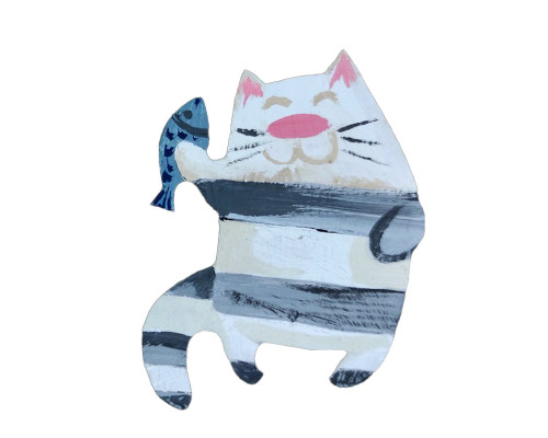 Набор детского творчества Роспись по дереву «Магниты-веселые коты» РД-011