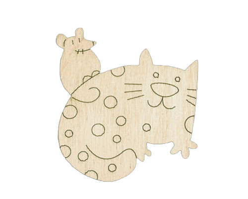 Набор детского творчества Роспись по дереву «Магниты-веселые коты» РД-011