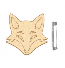 Заготовка брошки для розфарбовування "Лисиця" FDZB-095