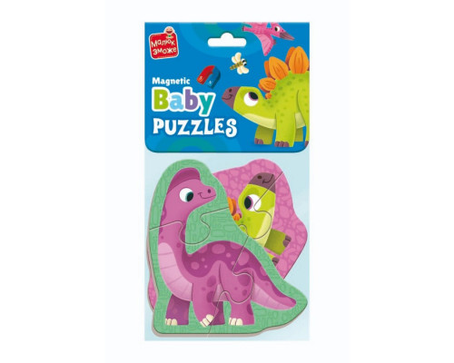 Детский магнитный бейби пазл "Динозаврики" VT3208-27, 7 элементов
