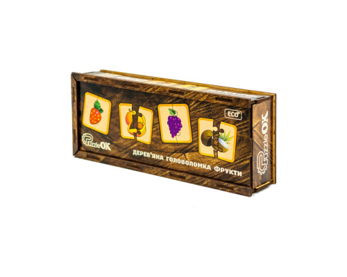 Деревянная головоломка "Фрукты" Puz-36359, 40 элементов