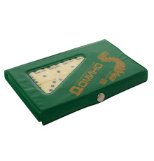 Настольная игра Домино M 0003 в пенале Зелёный