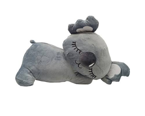 Дитяча м'яка іграшка "Коала" L1129(Grey) іграшка з пледом, розмір 50 см