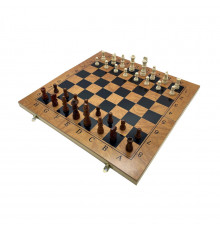 Набір настільних ігор "Шахи 3 в 1" Set3 NE-LG-12 нарди, шашки, шахова дошка 40х40 см