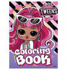 Розмальовка зі стікерами "Tweens Cherry" LCB29, 16 сторінок