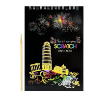 Скретчбук "Europe" 20-0915-WH-1 на спирали, 10 листов, 14х20 см