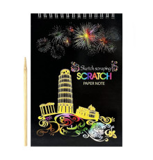 Скретчбук "Europe" 20-0915-WH-1 на спіралі, 10 аркушів, 14х20 см