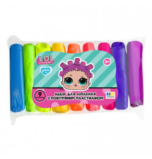 Набір для ліплення з повітряним пластиліном L.O.L. Surprise! LOL70193, 9 кольорів неон